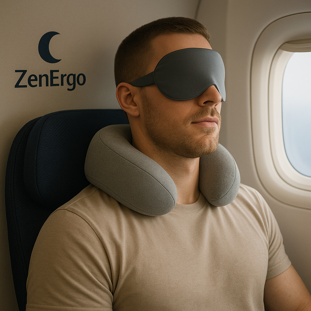 Masque de Sommeil 3D ZenErgo™ – Anti-lumière | Confort & Repos Visuel Total