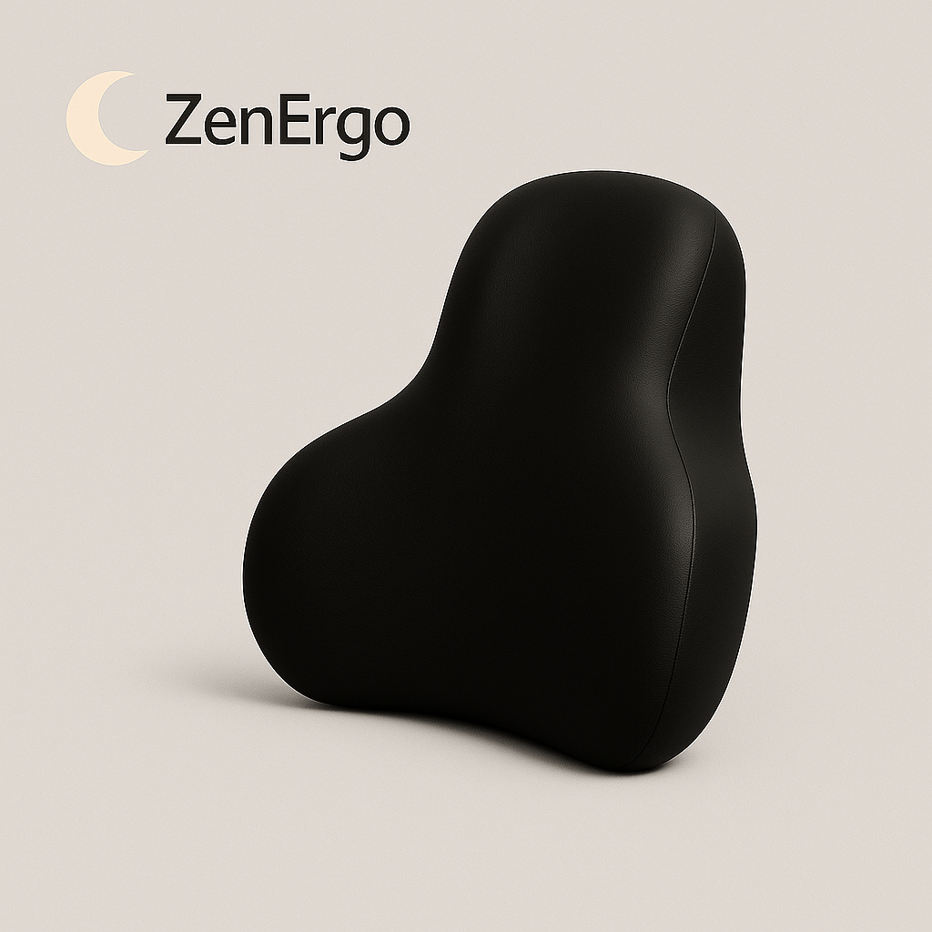 Coussin Lombaire Ergonomique ZenErgo™ | Soutien Mémoire de Forme - Soulagement du Dos et Amélioration de la Posture