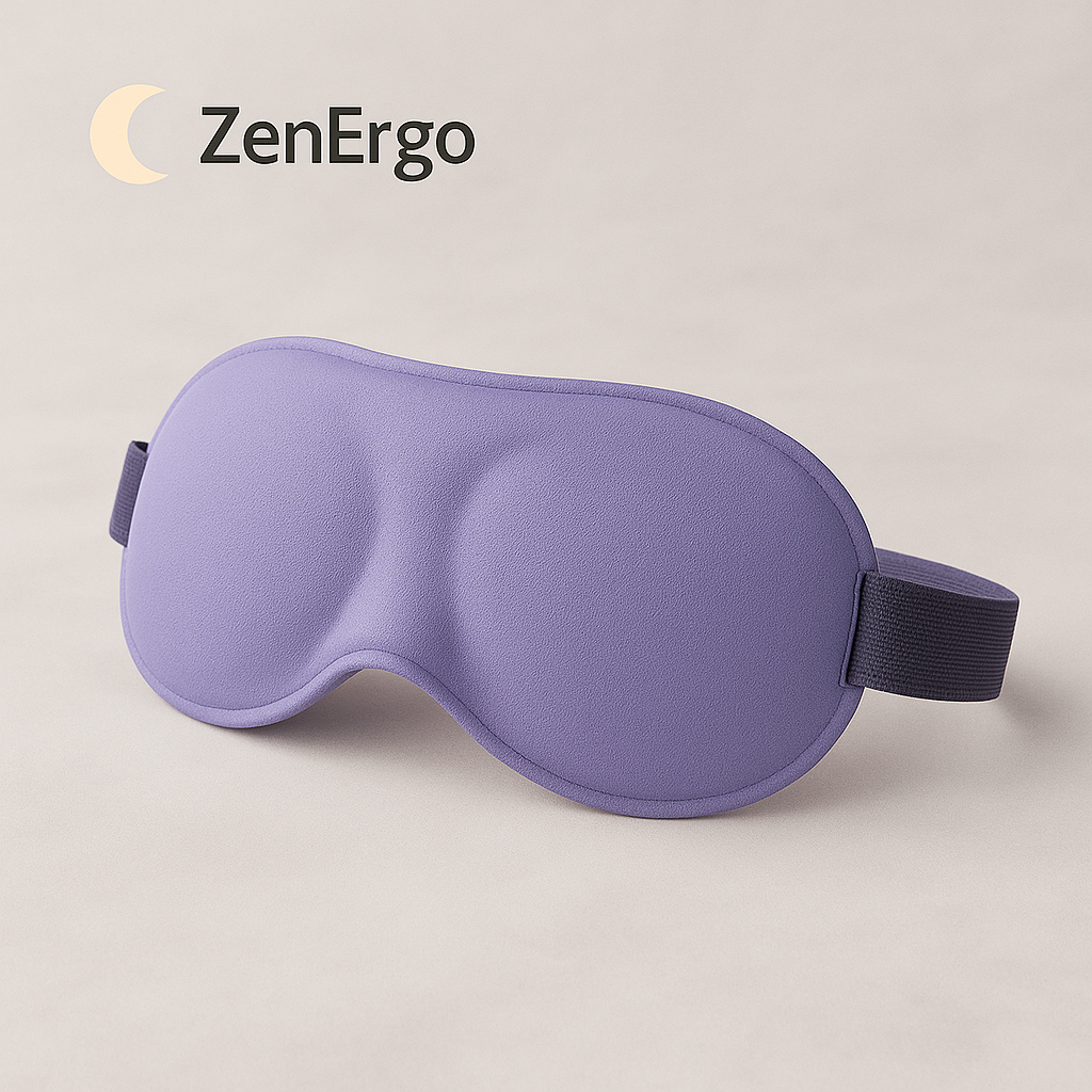 Masque de Sommeil 3D ZenErgo™ – Anti-lumière | Confort & Repos Visuel Total