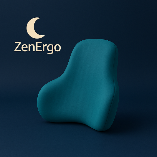 Coussin Lombaire Ergonomique ZenErgo™ | Soutien Mémoire de Forme - Soulagement du Dos et Amélioration de la Posture