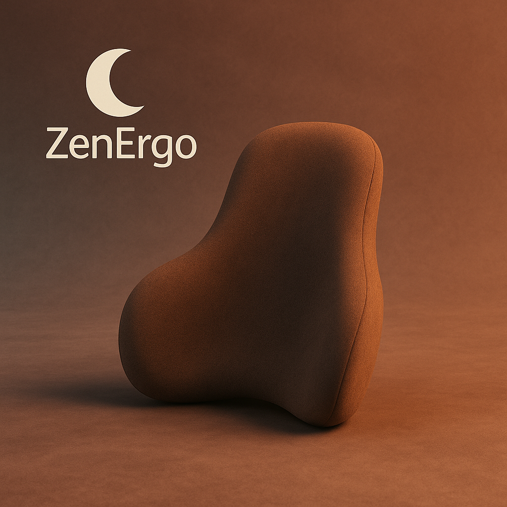 Coussin Lombaire Ergonomique ZenErgo™ | Soutien Mémoire de Forme - Soulagement du Dos et Amélioration de la Posture
